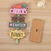 Natural Wood Easters Decoration Bookshelf Display Ornament Easters Charm Decors Suitable for Living Room Dining Table