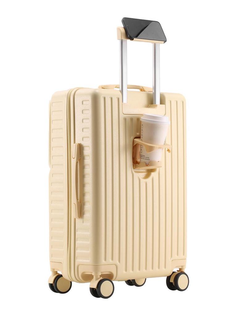 20-Inch Carry-On Luggage: Large Capacity Travel Suitcase for Students, 24-Inch Leather Trolley Available