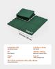 Gym Flooring Set 8 PCS Interlocking PP Puzzle Tiles Green