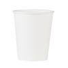 White Disposable Paper Cup - Thick, Solid Color for Home, Office, and Kindergarten Use