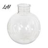 Floral Display Pot for Living Room Clear Round Resin Vase Transparent Sphere Flower with Jute Glass Vase Flowers Bow Modern Plastic Planter