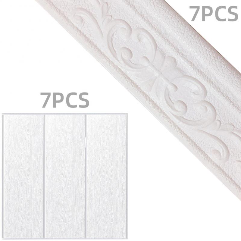 

Home Decor Floor Sticker Pe Film Convenient Disassembly And Assembly 3d Backplane Border Waterproof And Durable Soft Durable