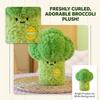 Broccoli Plush Toy - Soft Vegetable Stuffed Animal, Cute Food Doll for Bedroom Decor Kids' Gift