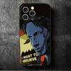 The X Files I Want to Believe Soft Phone Case for iPhone 16 16E 17 Air 15 Pro Max 14 Plus 13 Mini 11 12 7 Black Cover Back Shell