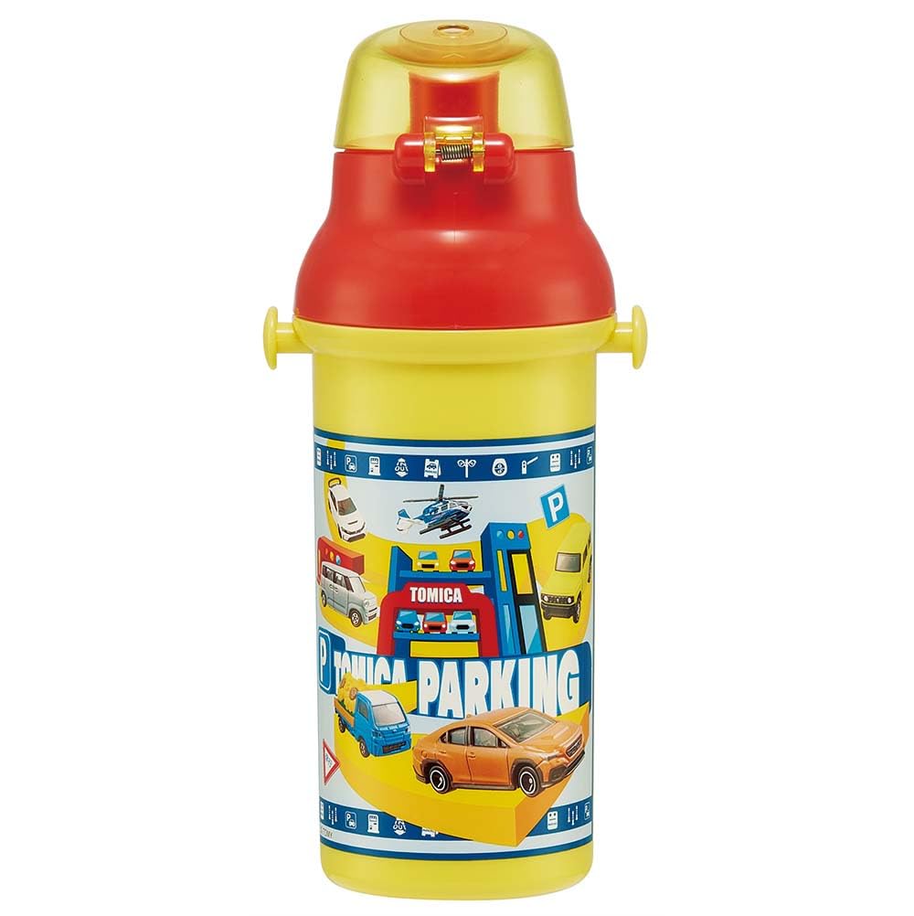 Skater Water Bottle, 480ml, Tomica 24, for Kids, Made of Child-Friendly Plastic, Lightweight, Made In Japan, PSB5SANAG-A