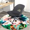 1 st Anime Cartoon Design Rond Tapijt - Bureau Stoelmat, Antislip Vloerkleed voor Huisdecoratie, Woonkamer, Slaapkamer, Speelkamer & Slaapzaal Vloer Decoratie Cadeau Idee.