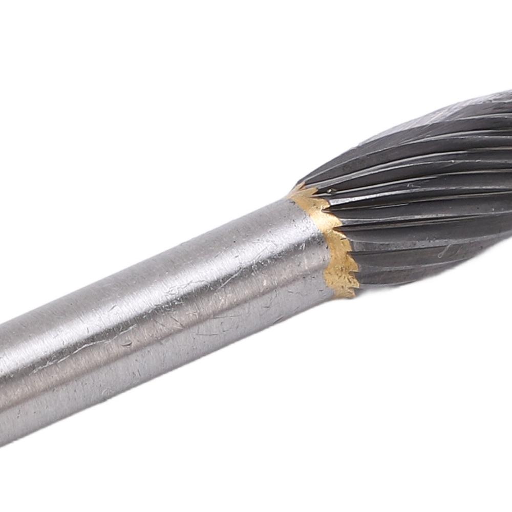 Wear-Proof Carbide Rotary Burr Single Cut Cutter Drill Bit Die Grinder Bit Auto Repair Shops