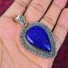 Lapislazuli-Anhänger, handgefertigter Edelsteinschmuck, 925er Sterlingsilber-Anhänger, einzigartiger Design-Schmuckanhänger