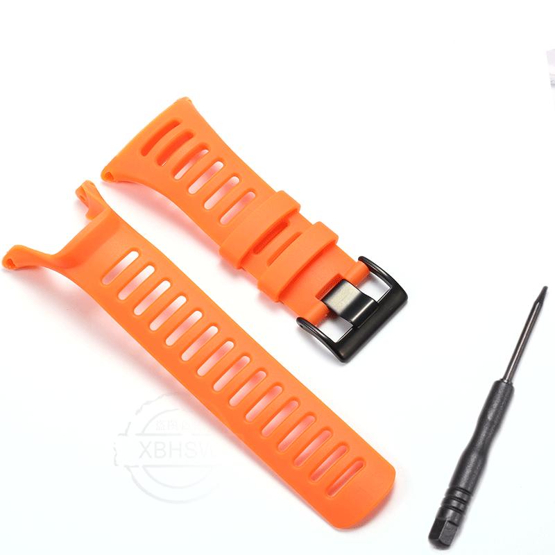 Rubber Strap Suitable For Suunto Ambit 2 2S 2R Ambit3 3S 3R Peak Outdoor Sports Waterproof Silicone Replacement Watch Band