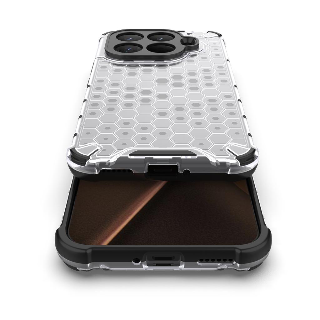 Carcasă Hibridă tip fagure Militară cu Airbag Rezistentă la Șocuri Pentru Xiaomi 15 15T 14 14T Pro Ultra Translucidă Disipare Căldură Capac Spate Dur