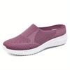 Shoes Women's Autumn New Large Size Half Slippers Breathable Fashion Lightweight Versatile Women's Shoes Casual One-pedal Mother Shoes