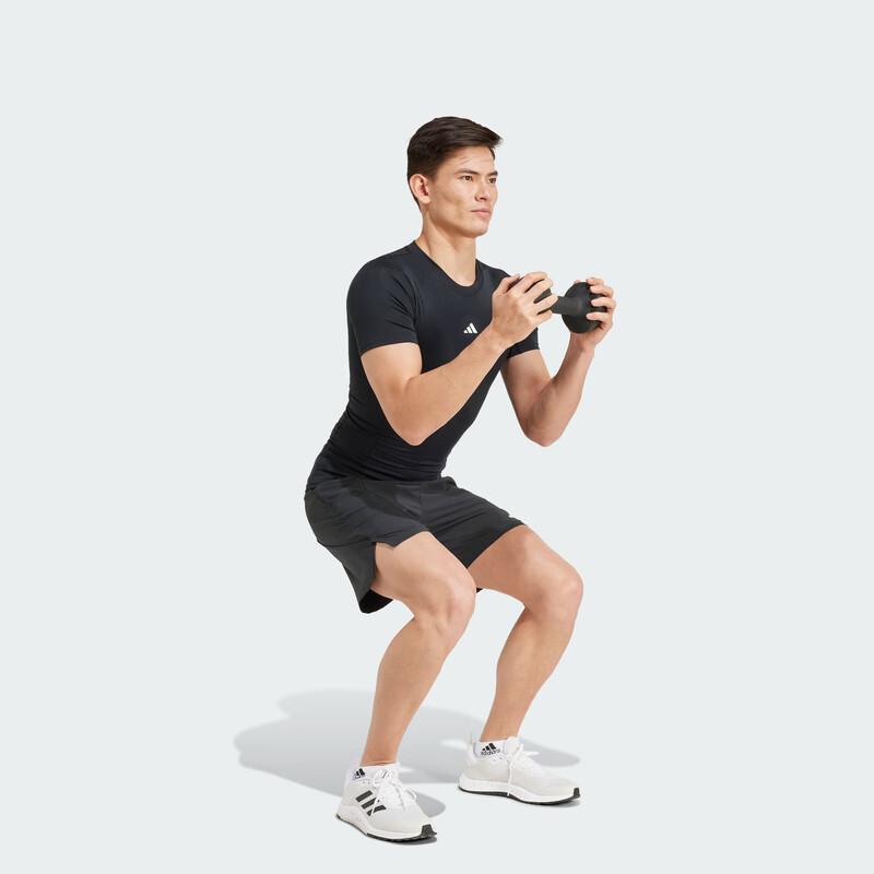 adidas Men's Quick-Dry Compression Crewneck Short Sleeve T-Shirt