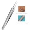 Stainless Steel Pimple and Blackhead Removal Tweezers with Needle