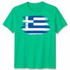 Gescheurde Griekse Vlag Unisex T-shirt Griekse Trots Verweerd Ontwerp Grafische Tee