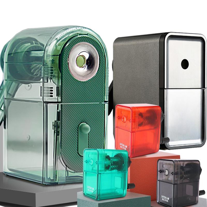 Dual-Hole Hand-Crank Pencil Sharpener for Students and Teachers