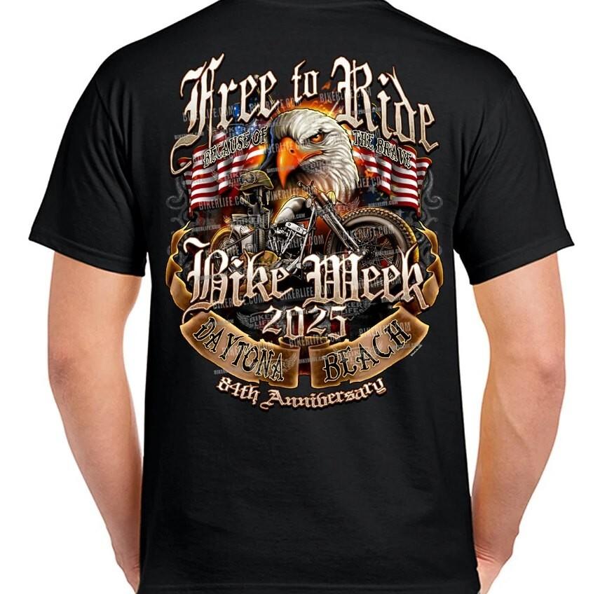 2025 Bike Week Daytona Beach Biker men shirt L