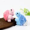 Adorable Plush Turtle Toy Stuffed Animal Soft Short Plush Green Pink Blue 10cm