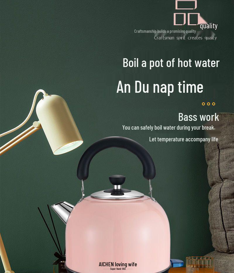 Brand 304 Stainless Steel Electric Kettle with Auto Shut-off