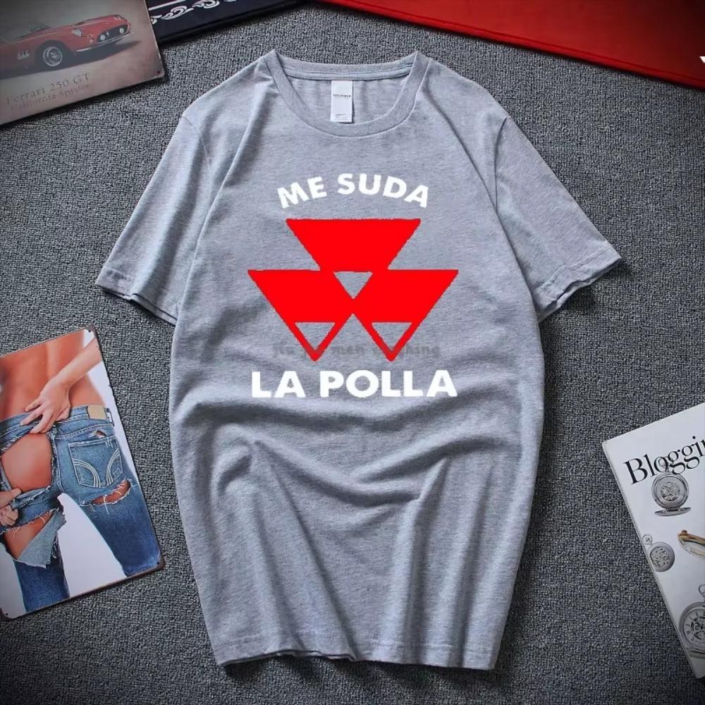 ME SUDE LA POLLA Funny Printed T-Shirt Men Cotton Casual Short Sleeves Summer Men Breathable Basic Tshirt Creative Gift Tees Top