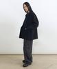 INSILENCE Garment Dyed Double-Pleat Wide Pants Dark Grey