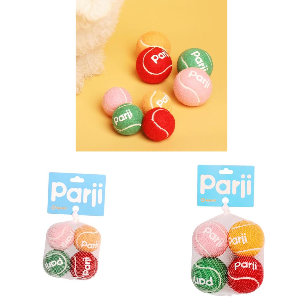 Rubber Dog Toy Ball Pack With Sound For Small Medium Dogs Training And Play