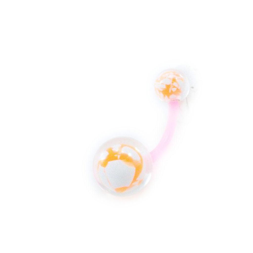 Les Trésors De Lily [I9482] - Body Piercing 'Coloriage' orange