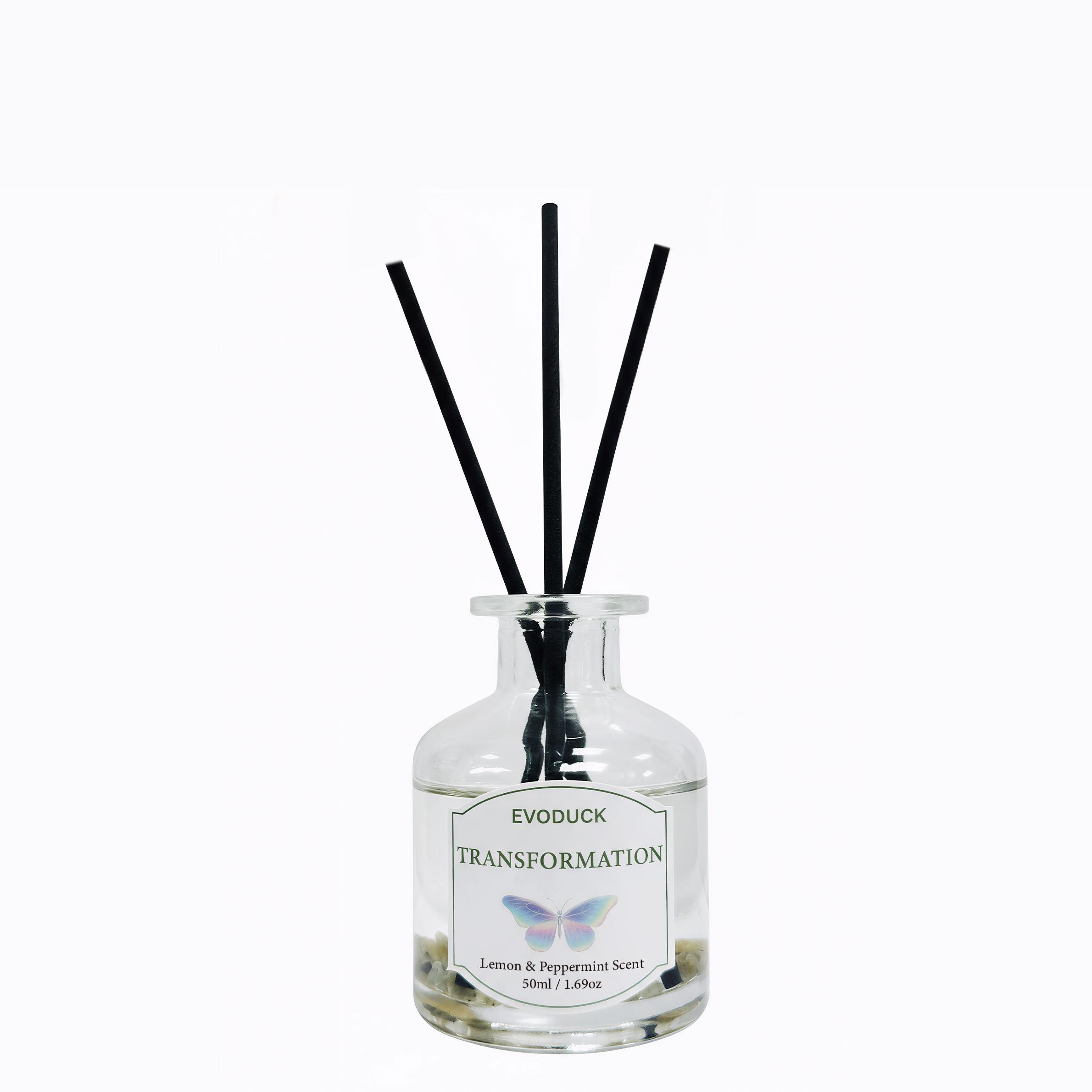 

50ml Flameless Home Room Oil with Reed Diffuser Stick Air Freshener Deco Long-Lasting Air Freshener Home Decor Gifts Birthday 80ml&Rose