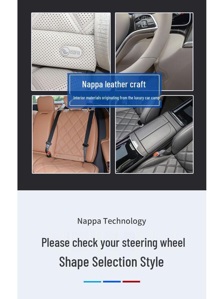 Leather Steering Wheel Cover for Wuling Rongguang Trucks (2012-2023 Models)