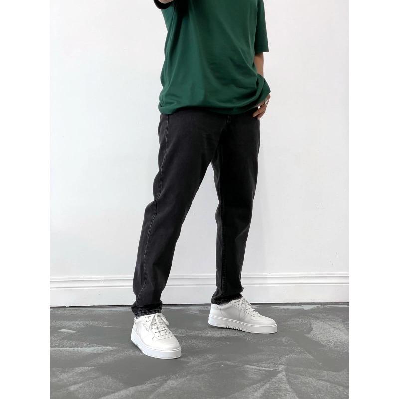 Men's Minimalist Straight Jeans Denim Loose Fit Long Pants Casual Pants Casual Everyday Outfit