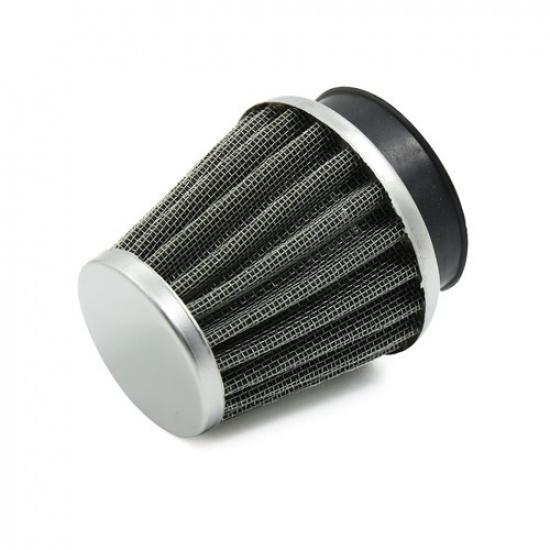 50mm Inlet Dia Car Motorcycle Air Intake Filter Cleaner w Adjustable Clamp
