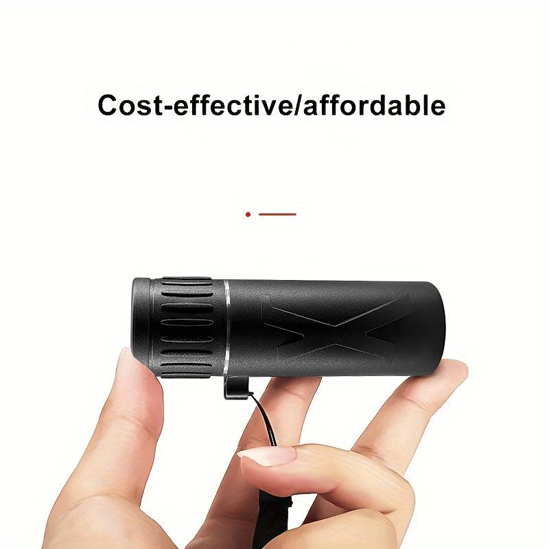 HD Portable Monocular Telescope with Night Vision and High Magnification for Outdoor and Phone Camera Use.