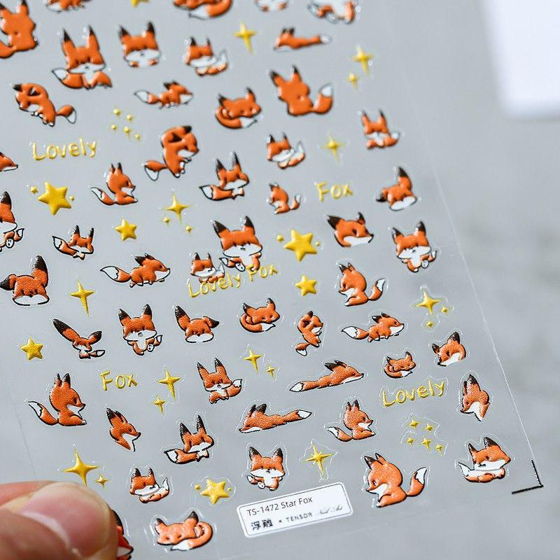 

Journal Decoration Cute XINGX Little Fox Manicure Sticker TS-1472 Star Fox (three-dimensional)