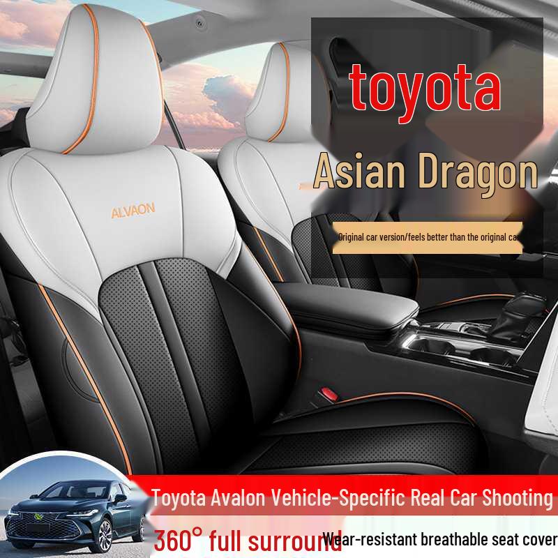 Toyota Avalon Car Seat Cushion - All-Season, Full Coverage, Breathable Leather, Hybrid Compatible