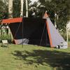 VidaXL Tente familiale tipi 8 personnes gris et orange imperméable, tente, abri de camping, abri de jardin 4009447