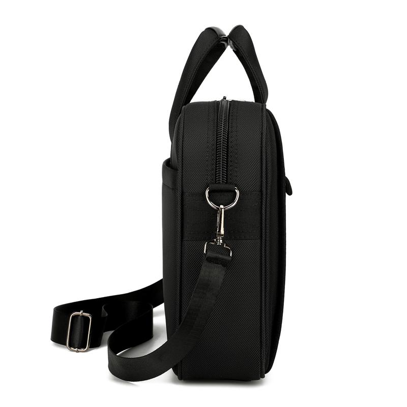 Men's shoulder bag Handbag shoulder laptop bag Large capacity Business leisure Office file bag Portable