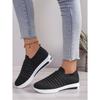 2025 Fall New Arrival Women's Chunky Sole Platform Sneakers - Sporty Knit Casual Shoes