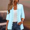 Women's Fashion Casual Seven Split Sleeve Solid Color Lace Cardigan Jacket