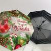 1pc Season of Wonder Christmas Ornament Umbrella with Plastic Handle,Suitable for All Seasons Home Travel Outdoor UmbrellaDD170