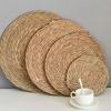 Handmade Woven Heat-Resistant Cattail Placemats: Non-Slip Casserole and Tea Mats
