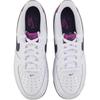 New Nike Air Force 1 Anti Slip Wear Resistant Low Top Kids' Skateboarding Shoes White/Black/Purple FV5948-111