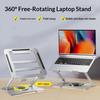 Laptop Stand Tablet Holder 360° Rotating Height Adjustable Metal Laptop Stand Portable Lightweight