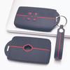 Key Case Cover for Renault Koleos Kadjar Megane Talisman Espace Captur Clio Scenic with Keychain Anti-Scratch Surface Shockproof Structure