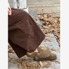 Retro Japanese Loose Fit Plus Size Corduroy Harem Pants for Women