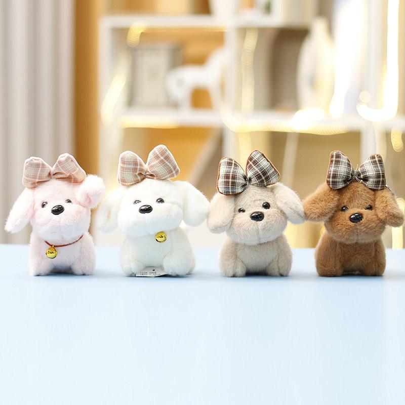 Plush Dog Toy With Keychain For Girls Gift And Bag Decorations