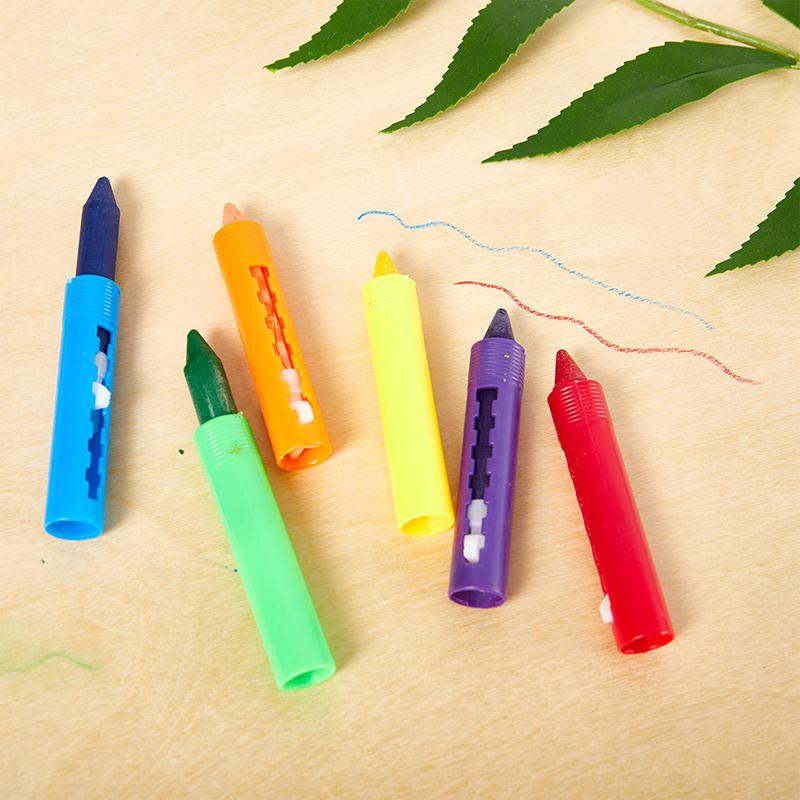 6Pcs Washable Crayon Kids Baby Bath Time Paints Drawing Pens Toy For Halloween