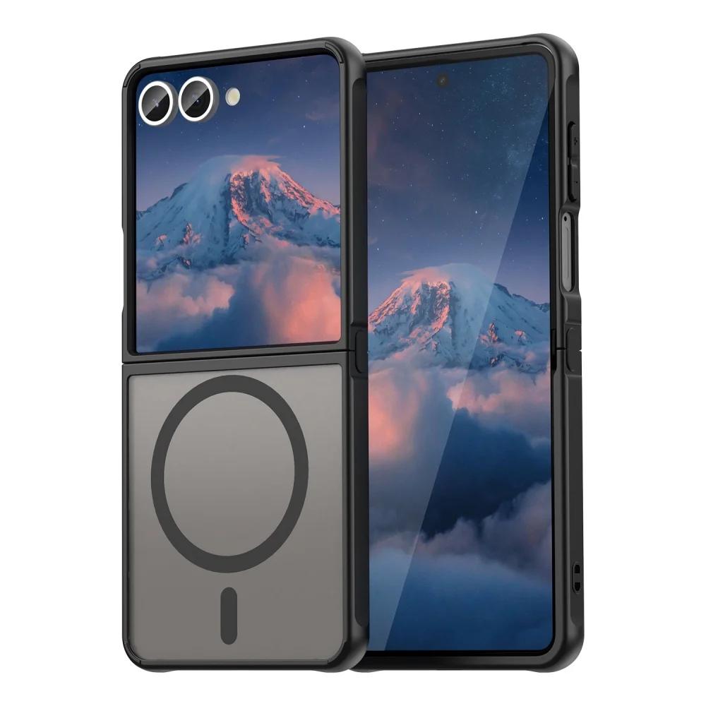 Z Flip7 Slim Matte For Magsafe Shockproof Case for For Samsung Galaxy Z Flip 7 PC TPU Hybrid Armor Magnetic Wireless Charging Cover