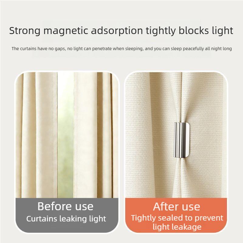 Magnetic Drapery Clips for Lightproofing Window, Enhance Privacy in Home Offices, Reusable and Non-Damaging to Fabric
