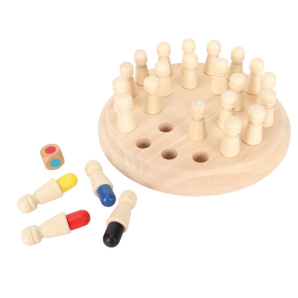 Wooden Memory Match Stick Chess Game Interesting Color Memory Chess Parent Child Interaction Toy
