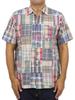 Polo Ralph Lauren Classic Fit Patchwork Madras Check Short Sleeve Size Multi Men's Open-Collar Shirt, XXL, 0104562, [Used]