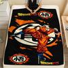 Dragon Ball Charaktere Druck Flanelldecke, Hohe Qualität, Bequem für Alle Jahreszeiten, Heimdekoration, Wärme und Komfort, Perfekt für Weihnachtsgeschenke